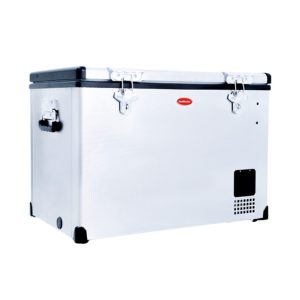 SnoMaster - 60L Single Compartment Stainless Steel Fridge/Freezer AC/DC