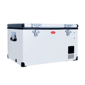 SnoMaster - 65L Low Profile Single Compartment Stainless Steel Fridge/Freezer AC/DC